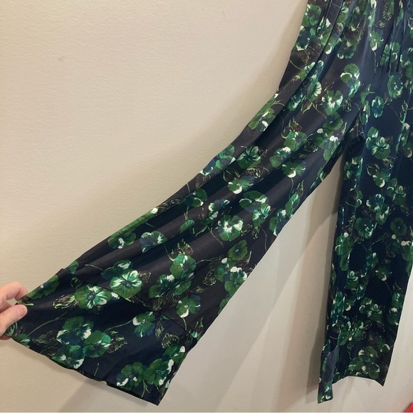 ELEVENSES Sz 8 by Anthropologie Palazzo Wide Leg Cuffed Hem Trouser Pants - Picture 5 of 14